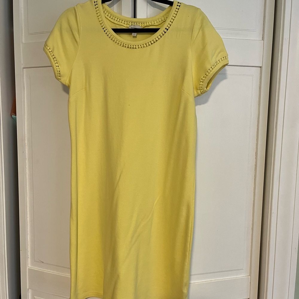 Yellow Short Sleeve Dress